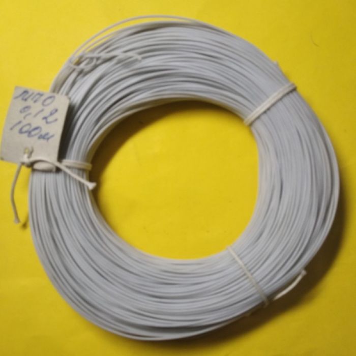 ПРОВІД МОНТАЖНИЙ МПО  0,12кв.мм  білий (1метр)