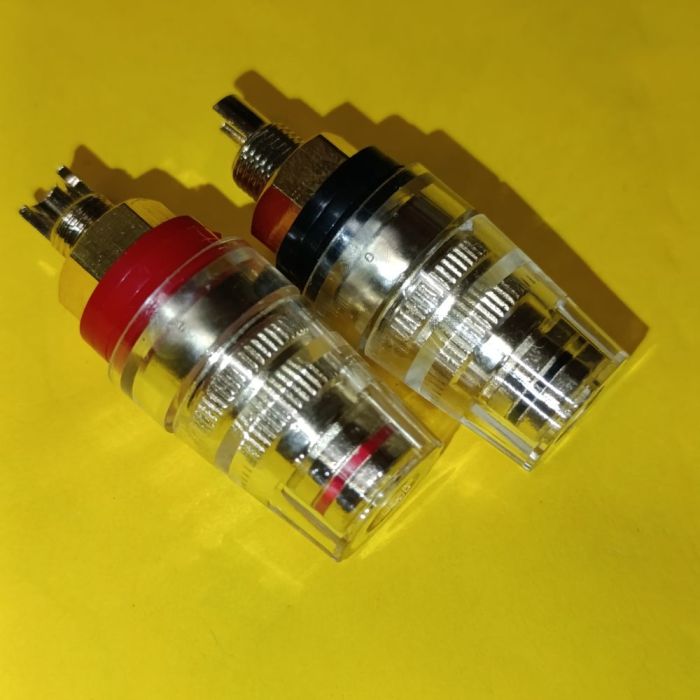 Акустичне гніздо "Banan" JS-301, d 16mm монтажне, gold, L-46мм, чорне