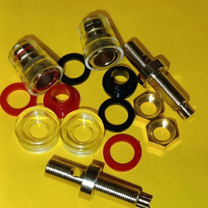 Акустичне гніздо "Banan" JS-301, d 16mm монтажне, gold, L-46мм, чорне