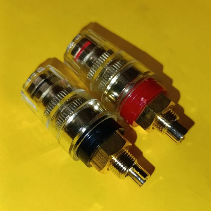 Акустичне гніздо "Banan" JS-301, d 16mm монтажне, gold, L-46мм, чорне