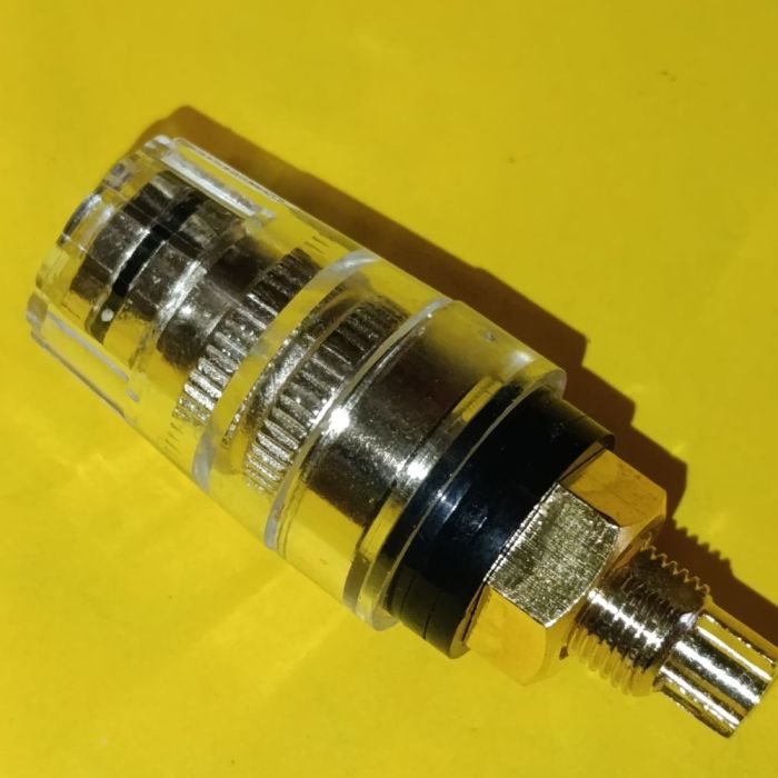 Акустичне гніздо "Banan" JS-301, d 16mm монтажне, gold, L-46мм, чорне