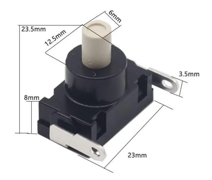 Кнопка NOVA KAN-J4 без фіксації 2-контакту 8А 250В