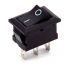 KCD1-102-1 (MRS-102), 3pin, 6A,250V, ON-ON, корпус черный, клавиша черная, переключатель Daier