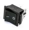 KCD2-211 (4pin) 15A,250V (ON)-OFF чорний перемикач Daier, поворотний, без фіксації