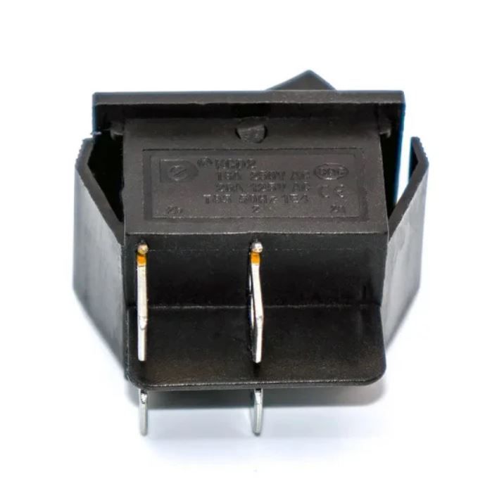 KCD2-211 (4pin) 15A,250V (ON)-OFF чорний перемикач Daier, поворотний, без фіксації