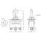 Тумблер KN3C-102, 3pin, ON-ON, 15A 250V, гвинтовий затискач Daier