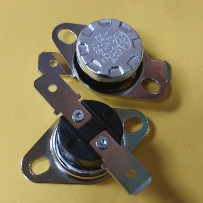 KSD301 10A 250В 125°C термостат(норм/замкн.,горизонт.контакти,рухомий фланець)