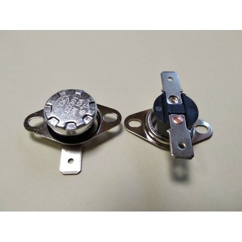 KSD301 10A 250В 45°C термостат (норм/розімкн.,горизонт.контакти,рух. фланець)