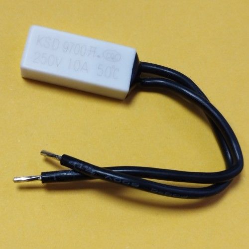 Термостат KSD9700 50°C 10A 250В NO нормально відкритий кераміка