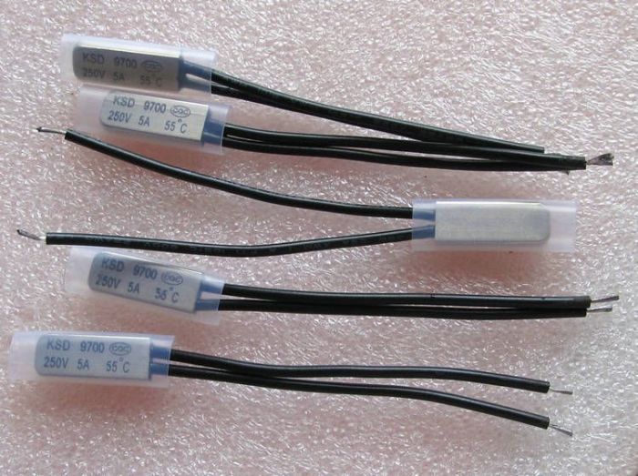 KSD9700 5A 250В 55°C термостат нормально замкнутий