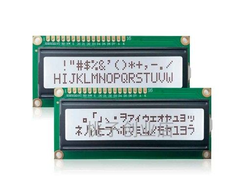 LCD 1602A сірий фон з підсвіткою