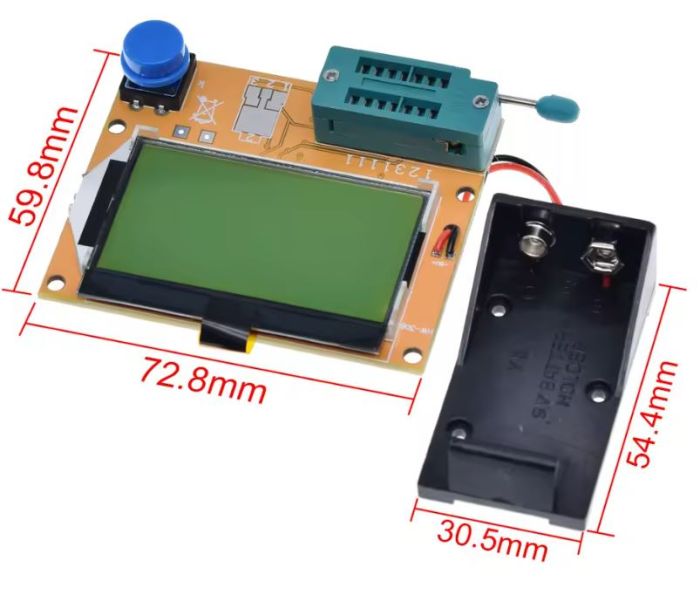 Універсальний тестер компонентів LCR-T4 - вимірювач транзисторів, діодів, тиристорів, RLC, ESR