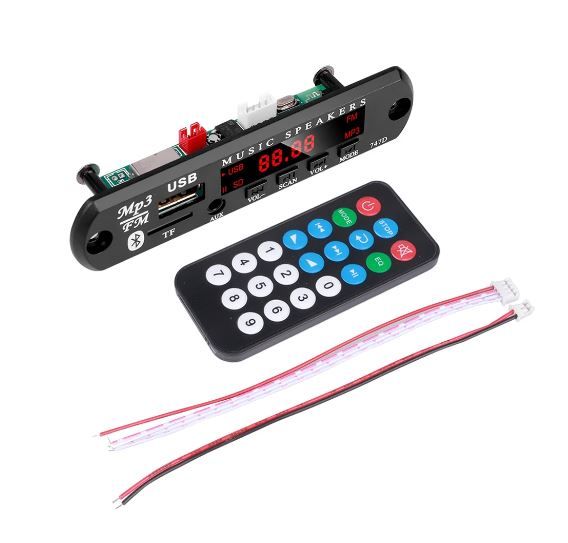 МОДУЛЬ MP3, USB, MICROSD, FM, AUX СТЕРЕО АУДІО ПЛЕЄР 5V
