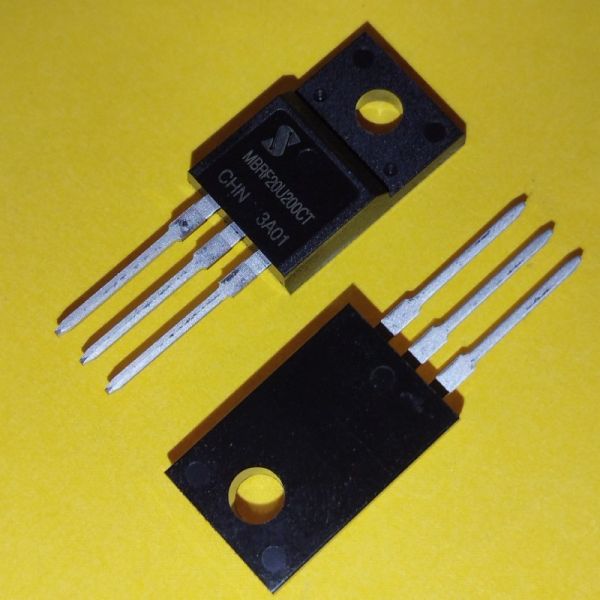 MBRF20U200CT TO-220F 20A 200V діод Шотткі