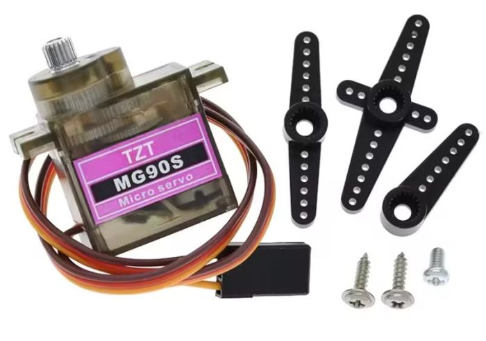 Сервопривід цифровий MG90S з металевим редуктором 180 градусів