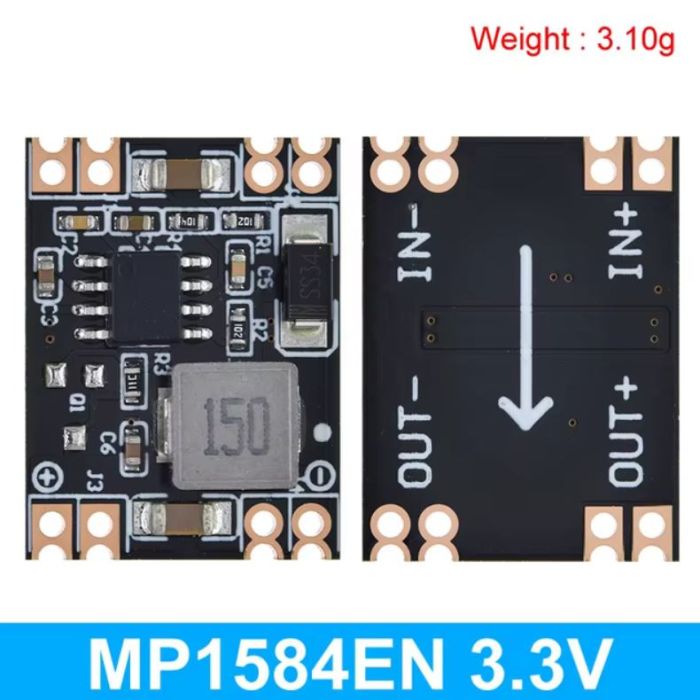 Знижувальний перетворювач 3,3В 3А на MP1584EN