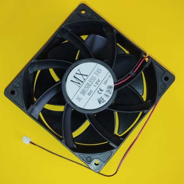 Вентилятор MX-12038 12В 2 провода 120*120*38мм, 0.25A скольжения