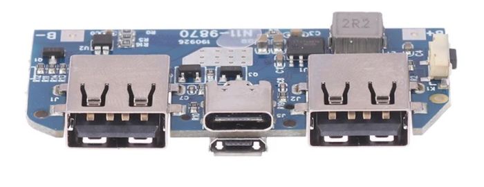 Плата контролера для PowerBank, Dual USB, Micro/Type-C USB 5V 2A N11-9870