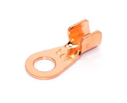 Клема мідна кільцева "О", OT-10A, діаметр 5мм, кабель 1.5-4 мм2, без ізоляції