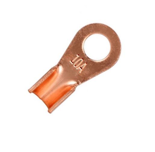 Клема мідна кільцева "О", OT-10A, діаметр 5мм, кабель 1.5-4 мм2, без ізоляції