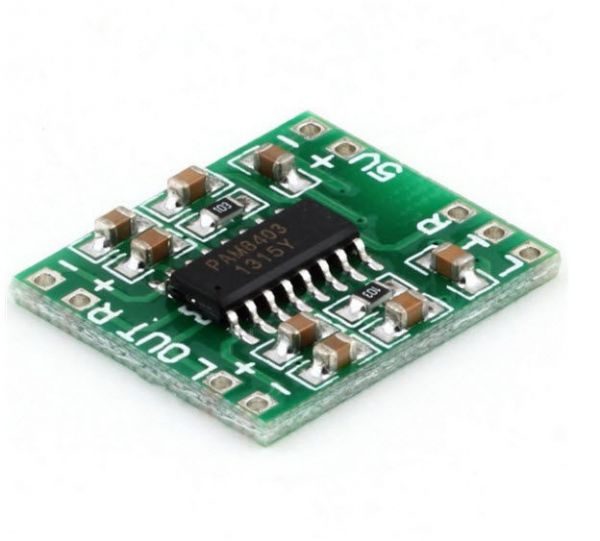 Аудіо підсилювач 2х3Вт стерео D-класу на PAM8403