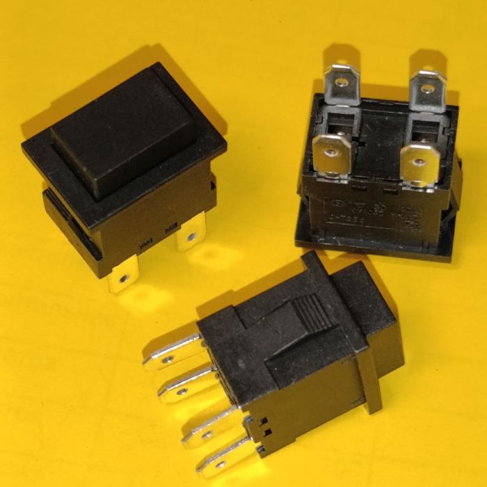 Кнопка для пилососа PS23-16 з фіксацією, 220В, 10A, 4pin, ON-OFF