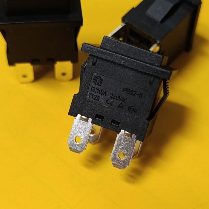 Кнопка для пилососа PS23-16 з фіксацією, 220В, 10A, 4pin, ON-OFF