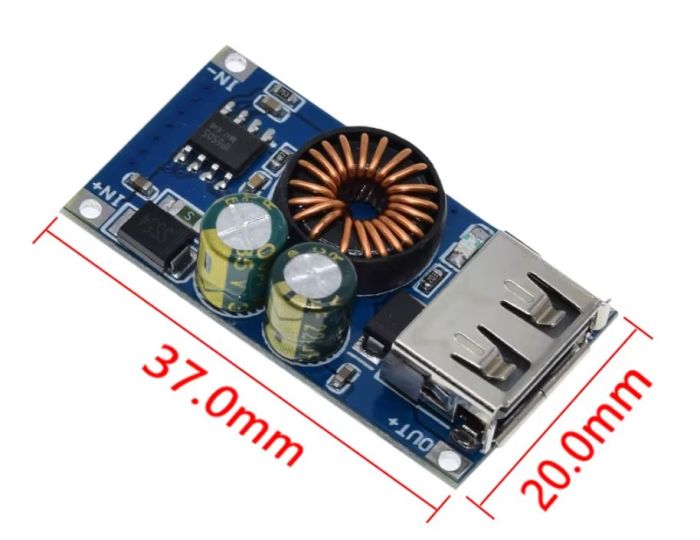 Модуль понижуючий QC-MINIз підтримкою швидкої зарядки QC2.0 QC3.0
