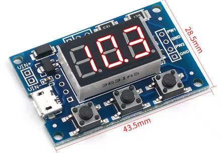 Модуль двоканального програмованого цифрового ШІМ генератора XY-PWM