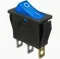 KCD3-101N(IRS-101-1) 3pin 15A,250V ON-OFF черный корпус;клавиша красная,зеленая,cиняя,желтая; переключатель Daier