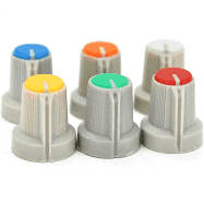 Ручка пластмасова AG-1 (6mm сіра коло черв.жовт.зел.ор.син.біл.)