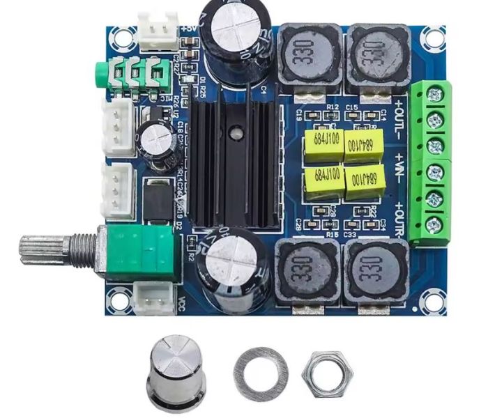 Аудіо стерео підсилювач XH-M568 D класу 2*50 Вт, на TPA3116D2