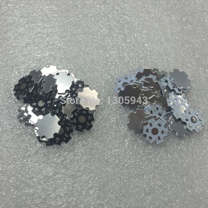 Тепловідведення алюмінієвий плата Star для 1,3,5 ватних світлодіодів