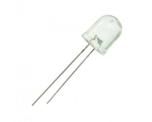 Світлодіод 10мм 3В синій 10203UBC 15000мкд 20° прозора лінза