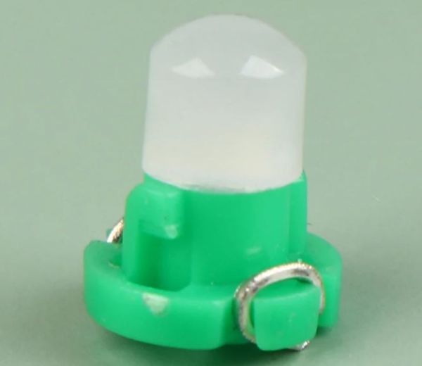 Світлодіодна лампа в приладову панель, цоколь T3, зелена