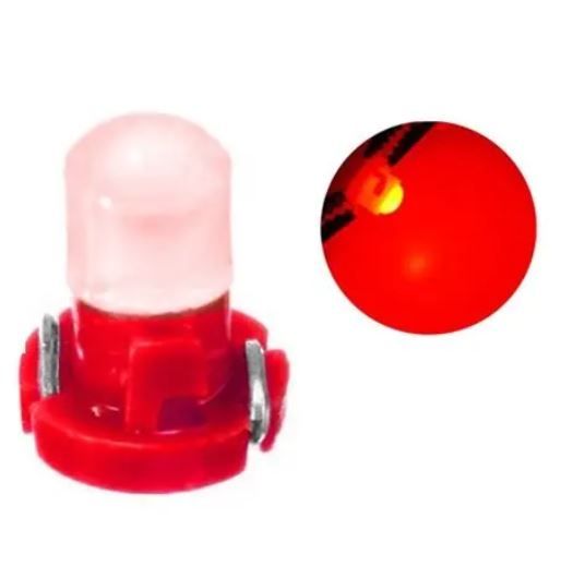 Світлодіодна лампа в панель приладів, цоколь T3, червона