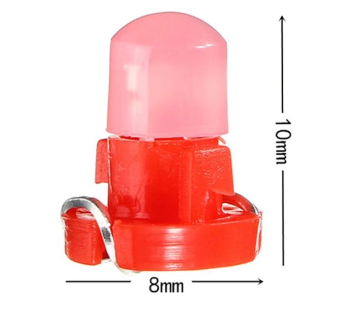 Світлодіодна лампа в панель приладів, цоколь T3, червона