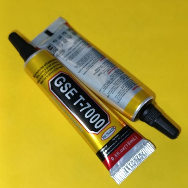 Клей силіконовий T-7000 15ml з дозатором чорний