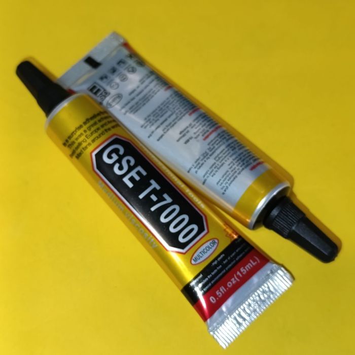 Клей силіконовий T-7000 15ml з дозатором чорний