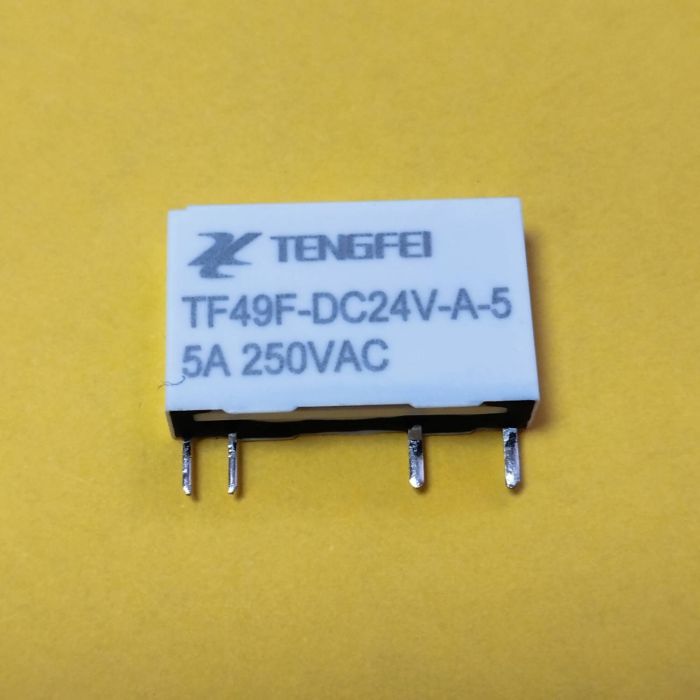 HF49F-24VDC-5А-конт.1C реле Hongfa