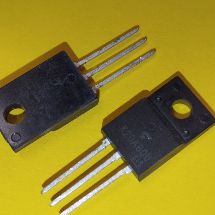 TK20A60U, Транзистор N-MOSFET, польовий, 600В, 20А, 45Вт, TO220FP