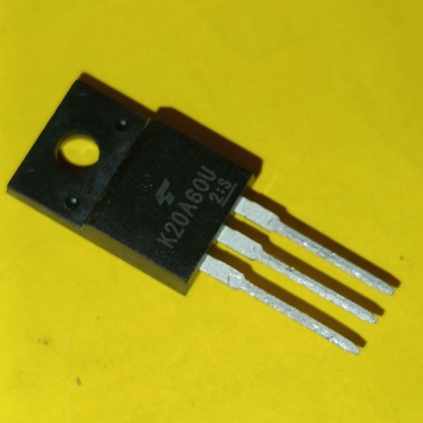 TK20A60U, Транзистор N-MOSFET, польовий, 600В, 20А, 45Вт, TO220FP