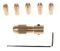 Патрон цанговый латунный, 5 цанг, 0.5-3.0мм, на вал 2.35мм