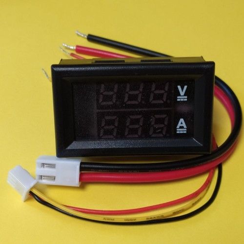 Цифровий вольтметр-амперметр DC 0-100В 10А з резистивним шунтом