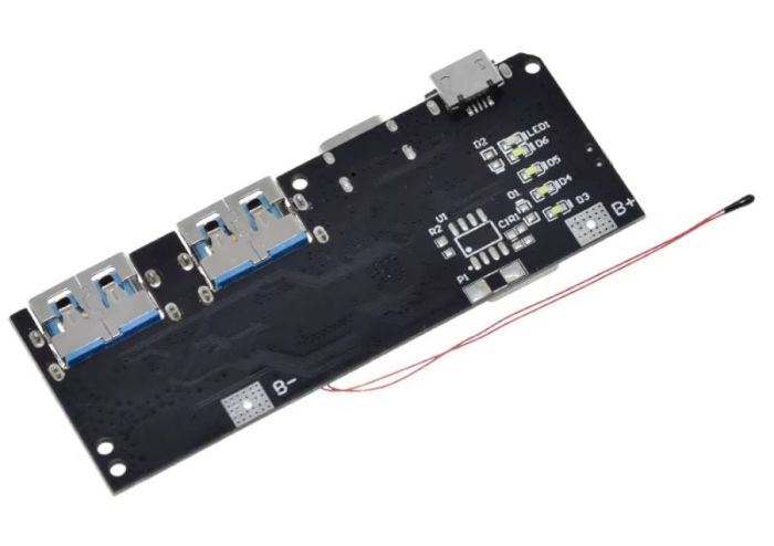 Плата контролер для PowerBank, Dual USB, Micro/Type-C USB 5V 4.5A 22.5W 