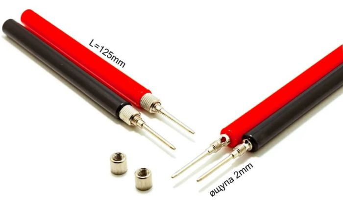 Щупи до тестера розбірні, 2mm, пара, VK30683
