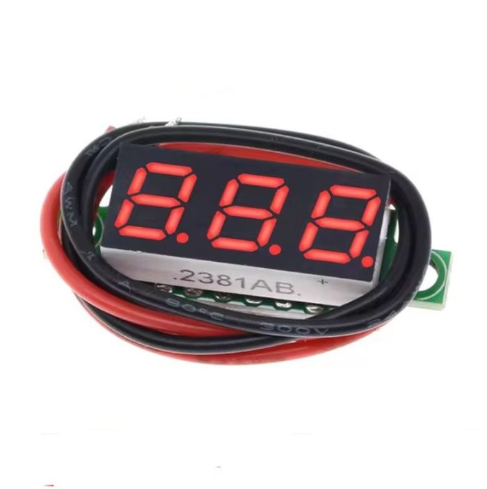 Вольтметр цифровий DC 5-30V з LED-індикатором 0.28 дюйма червоний, без корпусу