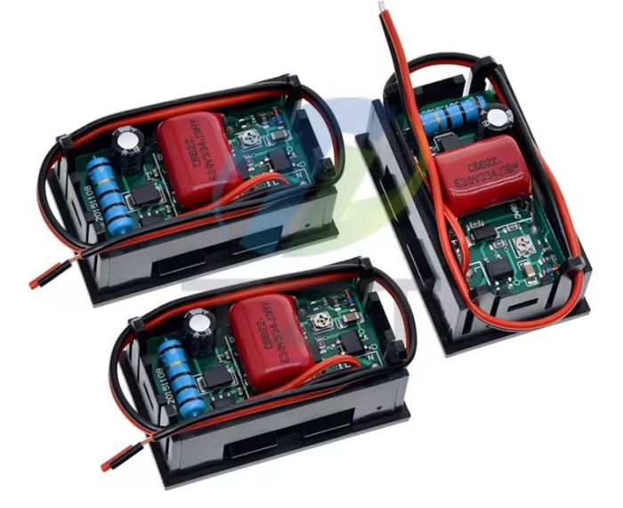 ВОЛЬТМЕТР ЦИФРОВИЙ AC 70-500V БУДОВАНИЙ (ЗМІННИЙ СТРУМ) СИНІЙ