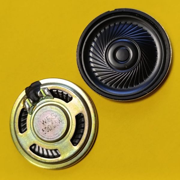 Динамік мініатюрний, майларовий, універсальний 50 Ом, 0,5Вт, 40мм