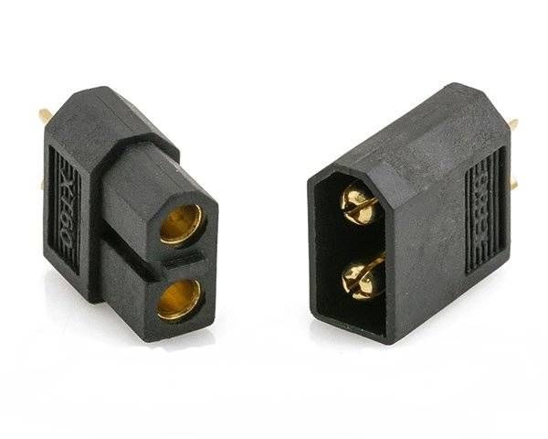 XT60-Black коннектор для подключения Li-Po, Li-on и др. батарей (пара штекер+гнездо)